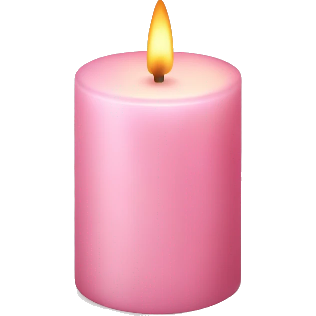 light pink candle emoji