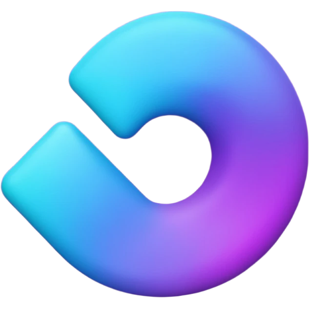 
purple and cian correct emoji