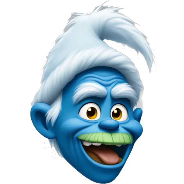 Blue grinch emoji