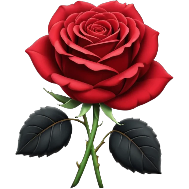 Black rose emoji
