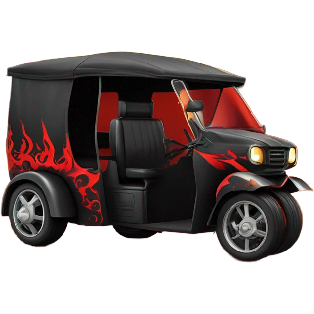 Satan’s racing 3-wheeled tuk tuk emoji
