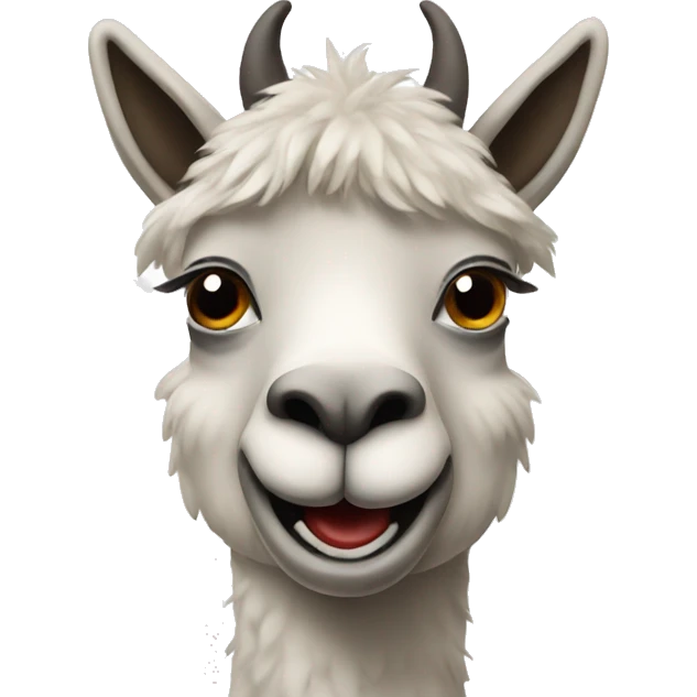 Cheerful Lama emoji