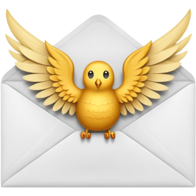 Envelope with wings emoji