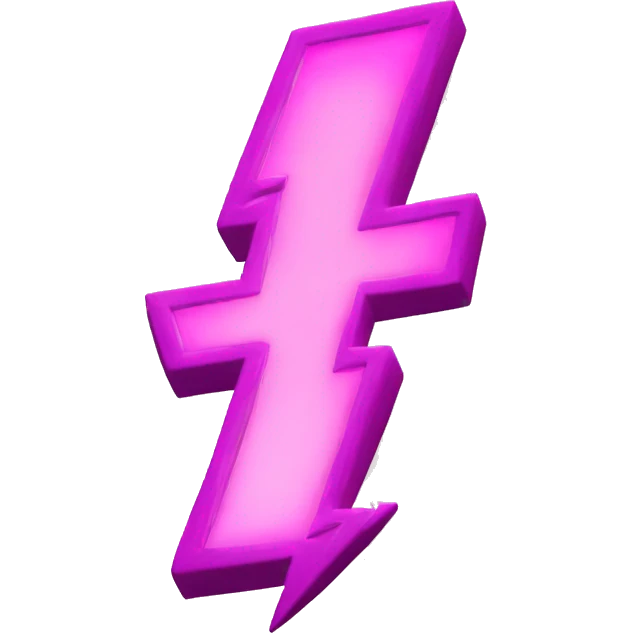 I would like to make a pink lightning bolt emoji