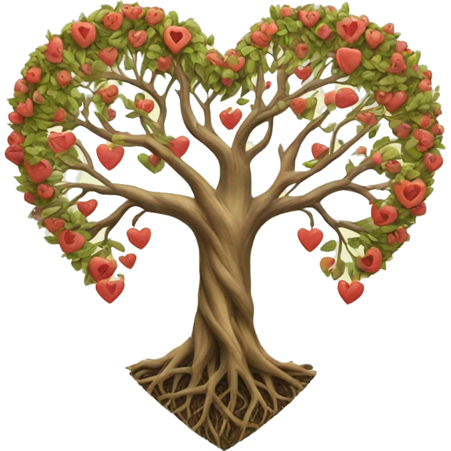 Tree of life heart emoji