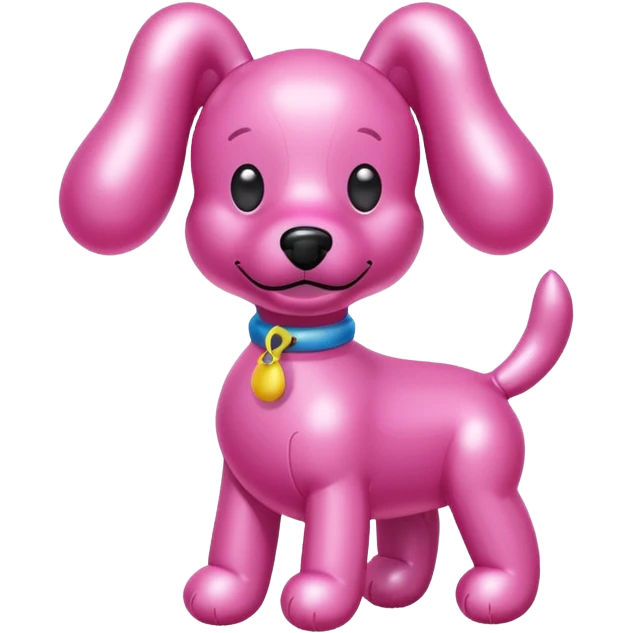 Pink balloon animal dog emoji