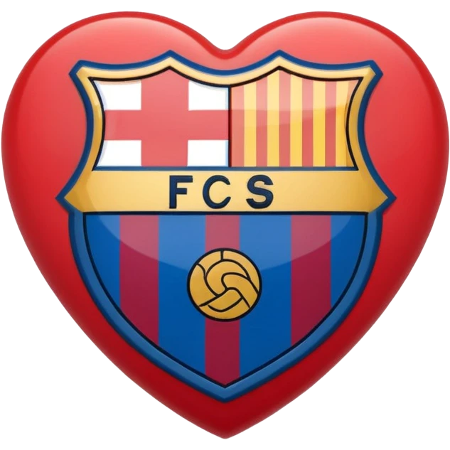 Barcelona Logo in heart ❤️ emoji