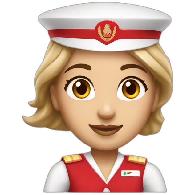 Emirates Airways cabin crew emoji