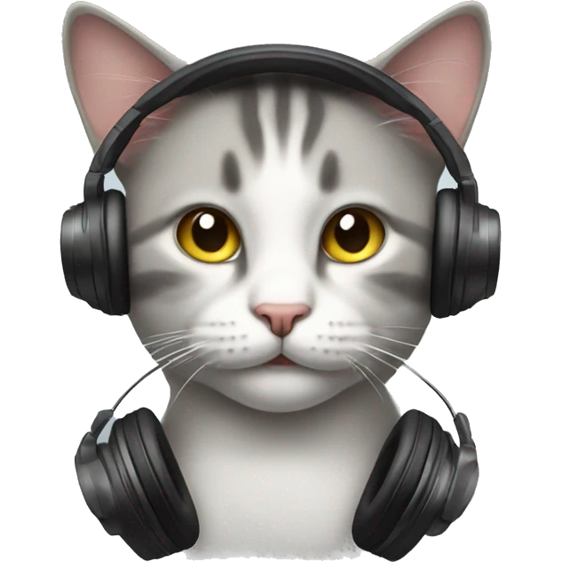 cat in headphones emoji