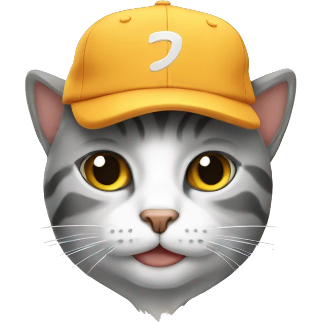 Cat with a cap emoji
