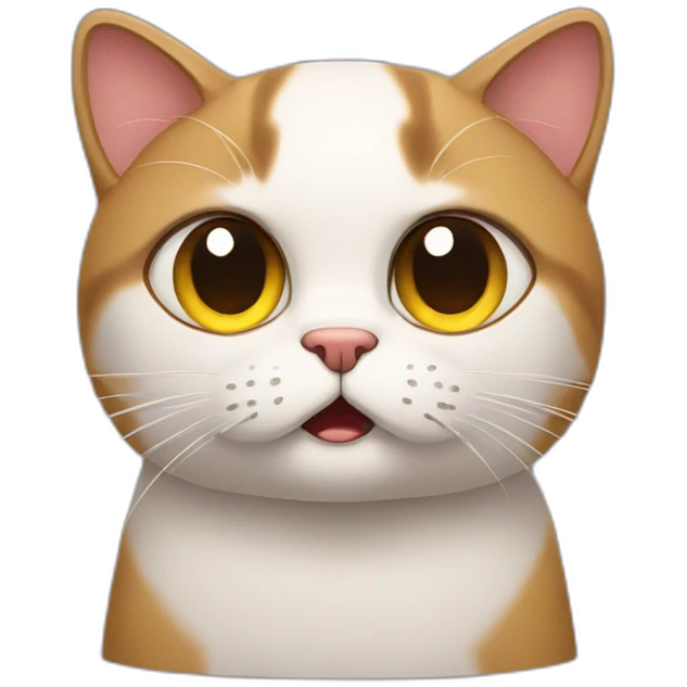 Unimpressed cat emoji
