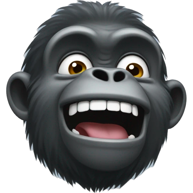 happy crying gorilla dancing emoji