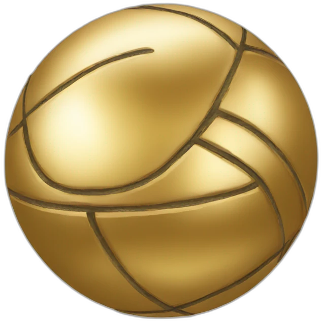 Gold ball emoji