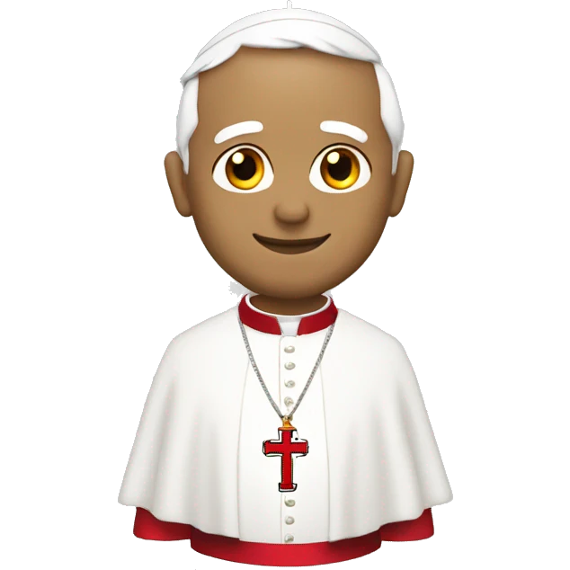 the pope with england shirt emoji