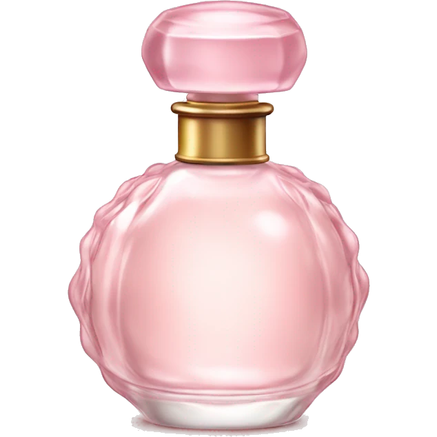 Delicate vintage light pink perfume bottle emoji