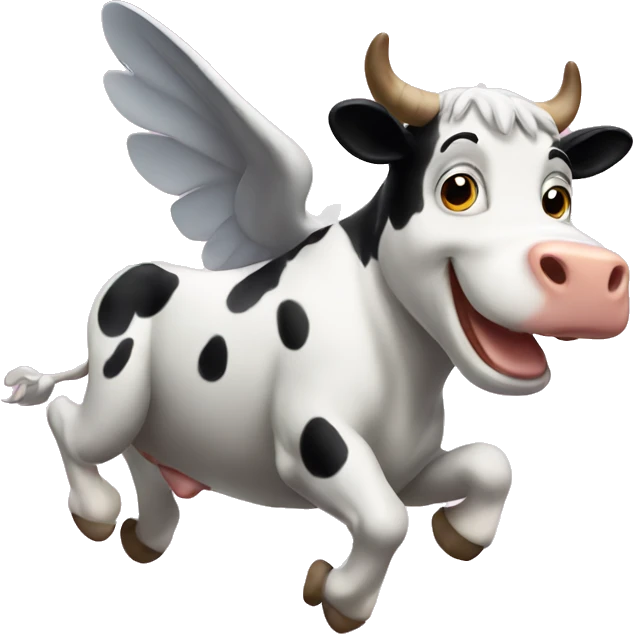 flying cow emoji