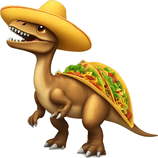 Taco dinosaur  emoji