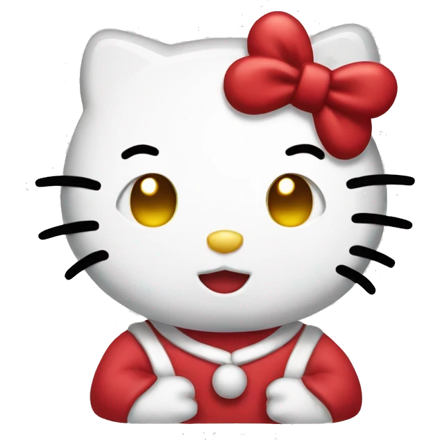 Hello kitty But in Christmas form emoji