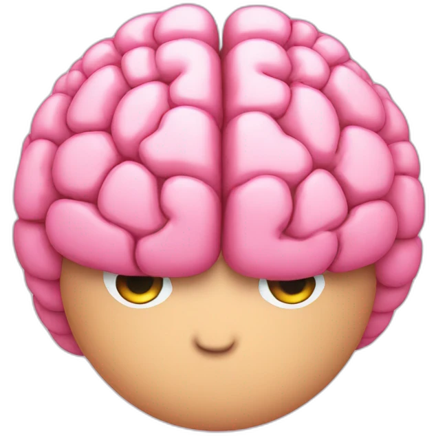 pink brain emoji