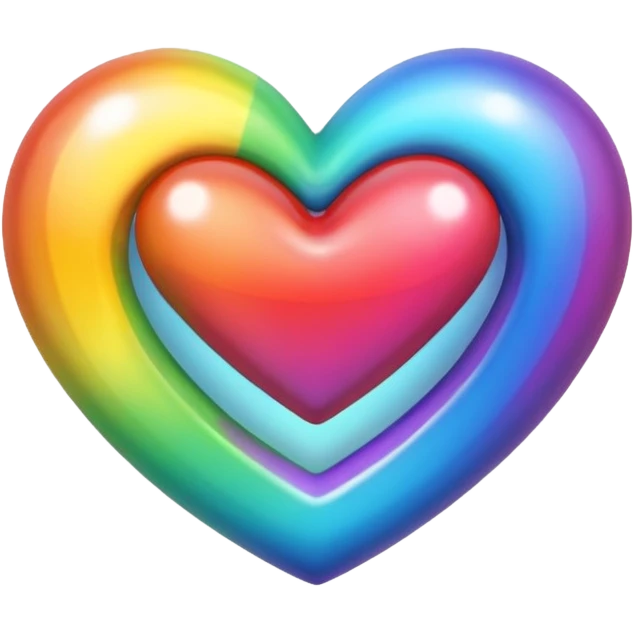 무지개하트 emoji