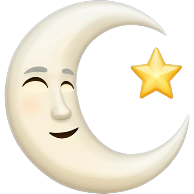 half moon emoji