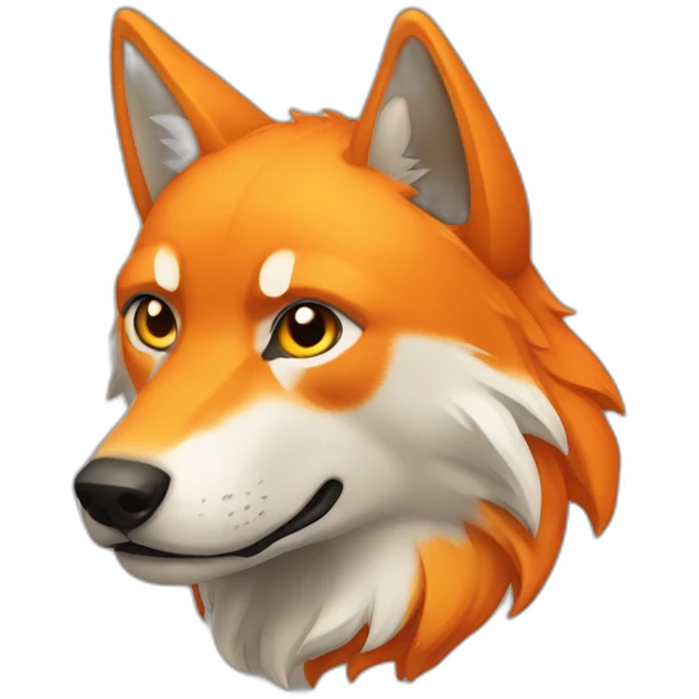 orange wolf emoji