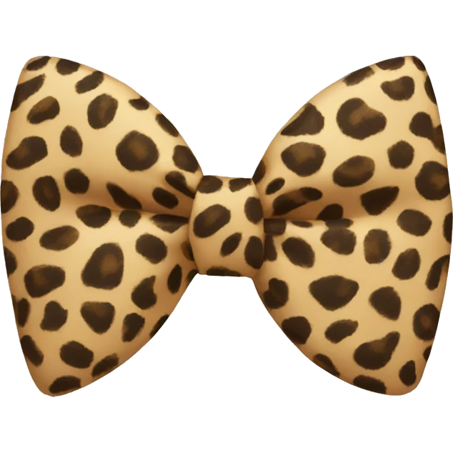Leopard bow emoji