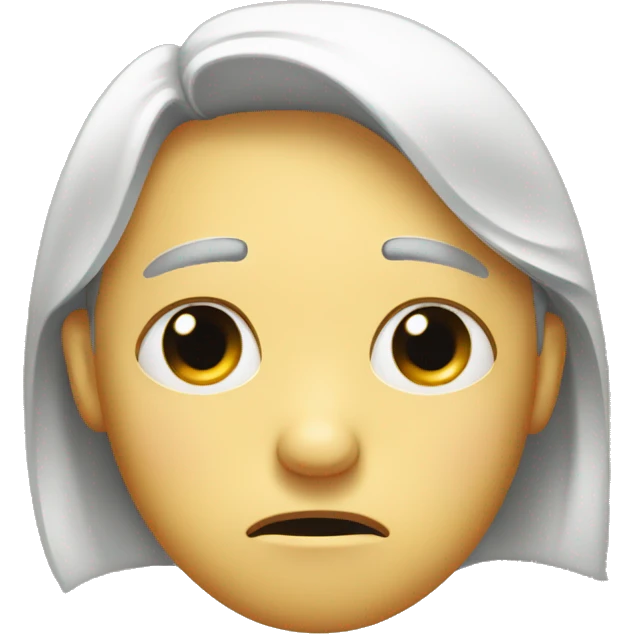 Sad face emoji