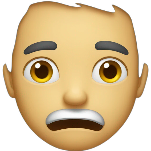 Mild panic emoji