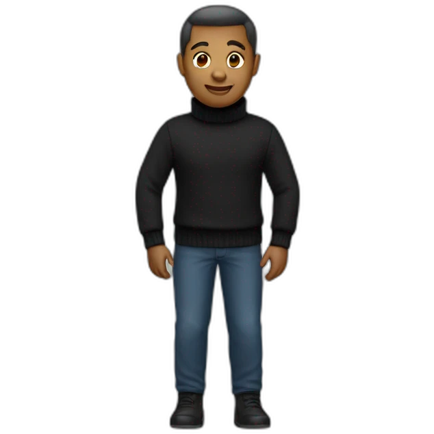 Black Turtleneck emoji