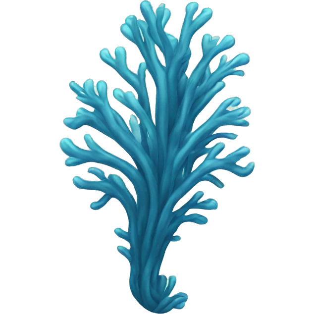 tall blue seaweed emoji