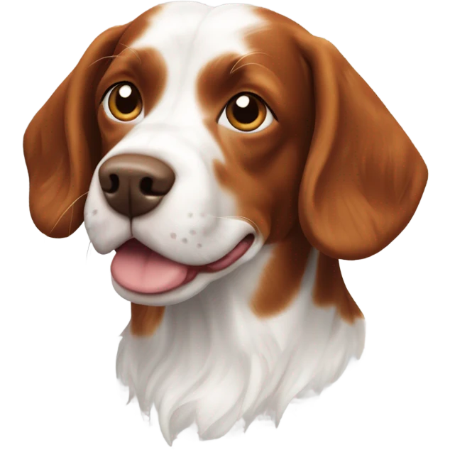A Brittany spaniel dog emoji