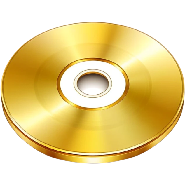golden CD disk emoji