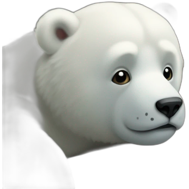 ours polaire sur la banquise emoji