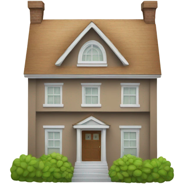 A large house with an envelope icon on the front door emoji