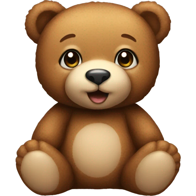 cute teddy bear emoji