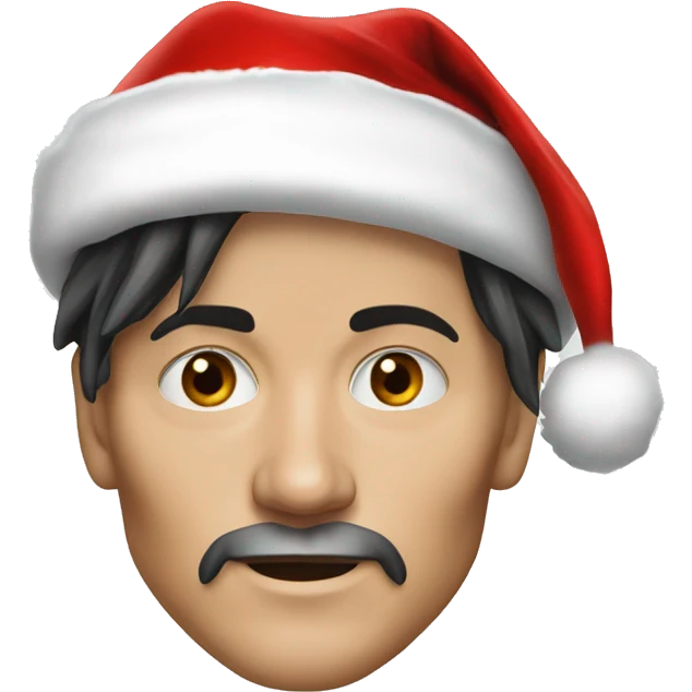 Johnny Depp with santa hat emoji