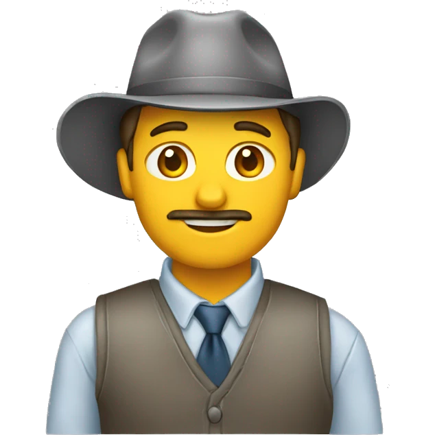apoderado trabajando con alumno emoji