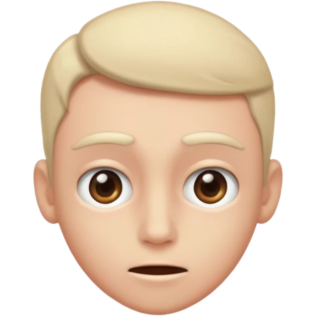 Freaky head shaking emoji