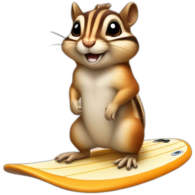 chipmunk-on-surfboard emoji