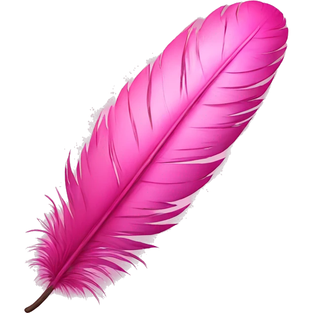 Pink feather emoji