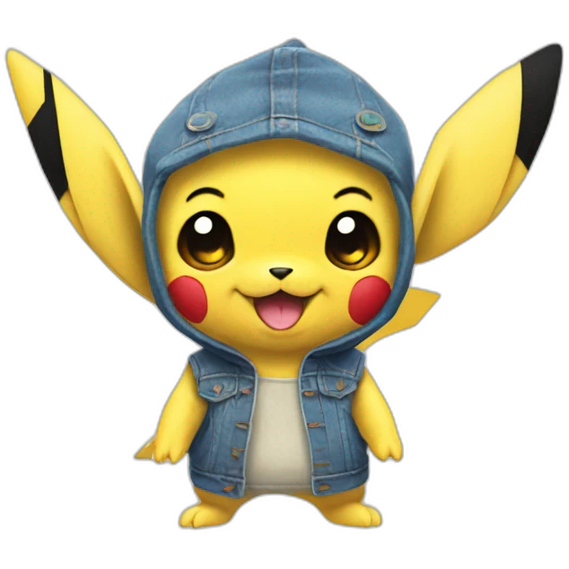 Stitch déguisement Pikachu emoji