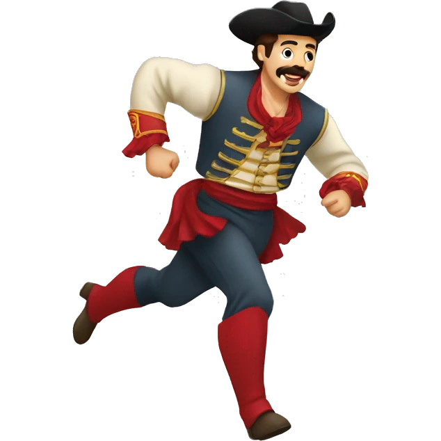 Torero español corriendo  emoji