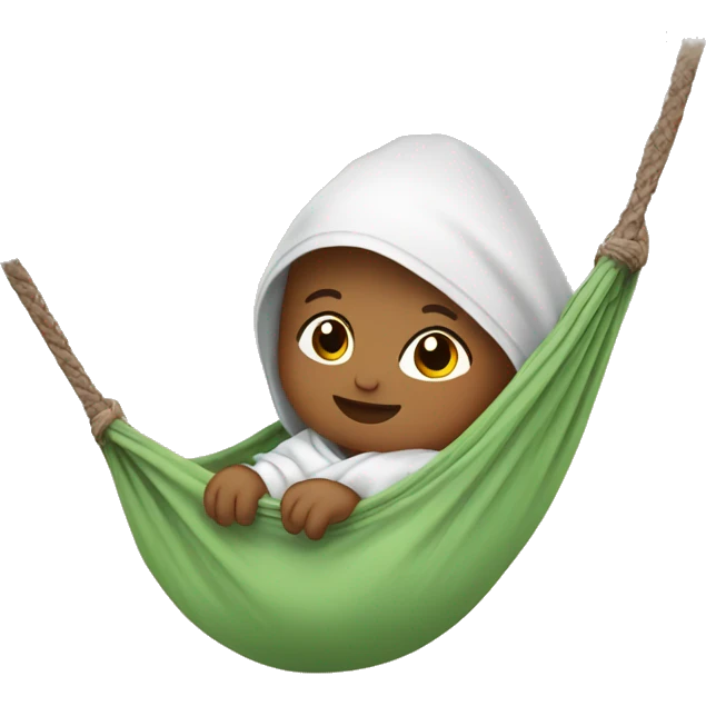 Bebé en hamaca emoji