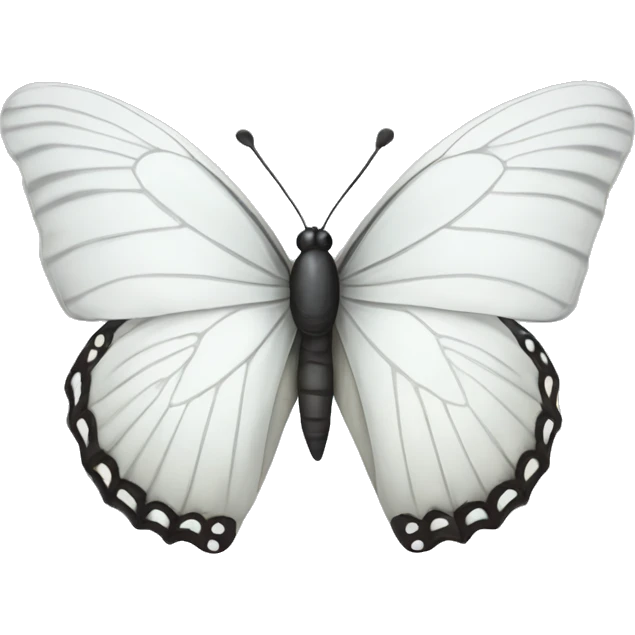 White butterfly emoji
