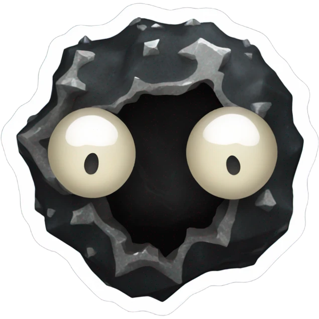 Black geode  emoji
