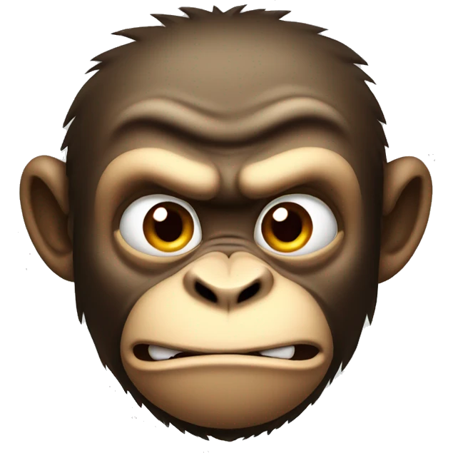Angry monkey emoji
