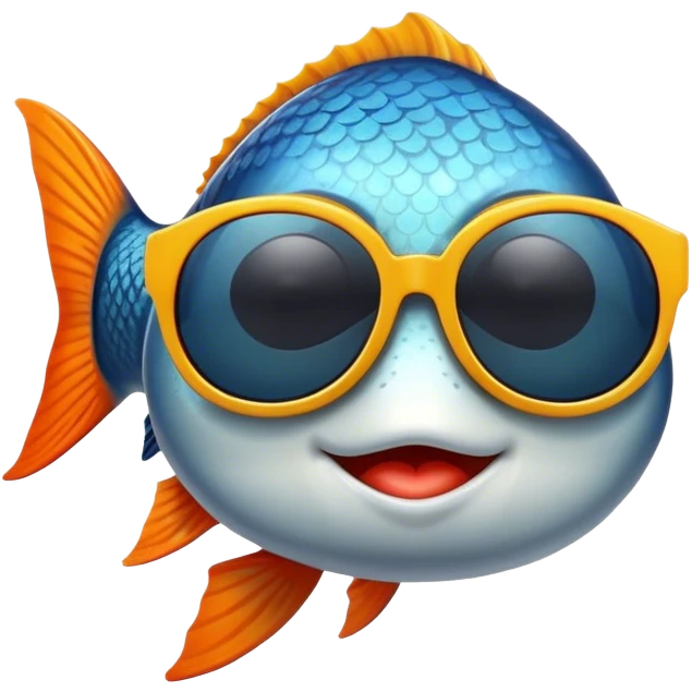 fish with sunglasses emoji