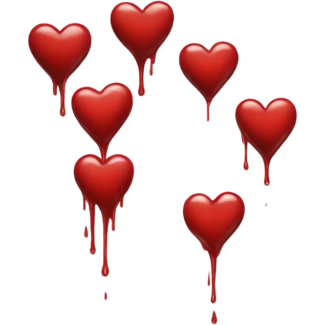 bleeding red heart emoji