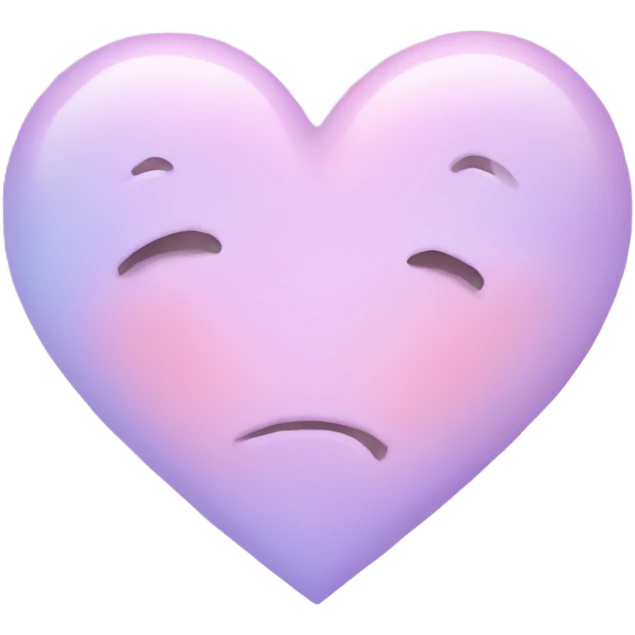 Pastel heart emoji